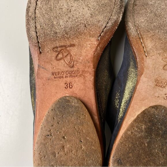 Zero + Maria Cornejo “Kelia” metallic Oxfords 36 6 - Picture 7 of 9